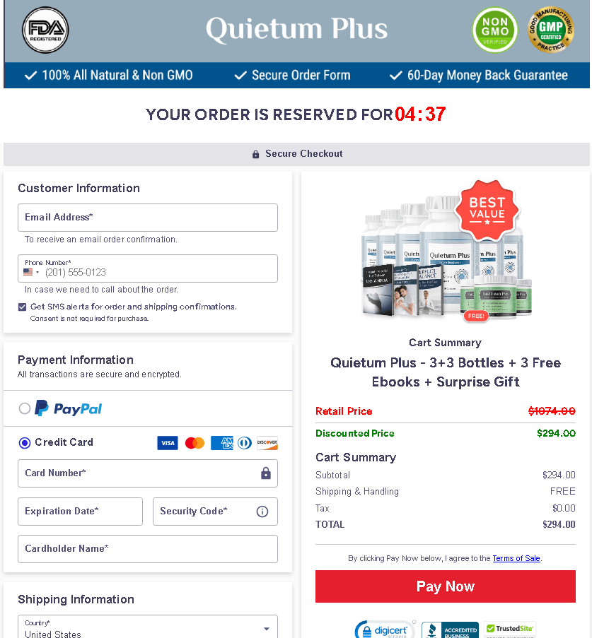 QuietumPlus_secure_checkout
